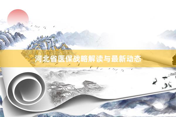 河北省医保战略解读与最新动态
